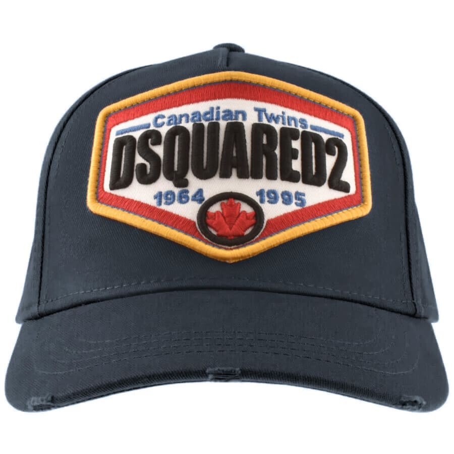 DSQUARED2 Badge Baseball Cap Navy Mainline Menswear Denmark